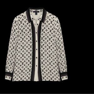 Louis Vuitton Black and White Monogram Shirt